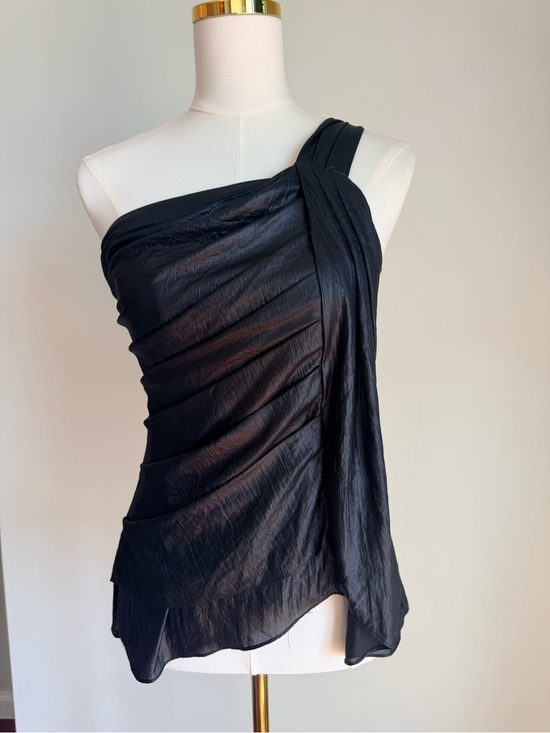 BCBGMaxAzria Tops - BCBGMaxAzria Black Sheer Blouse